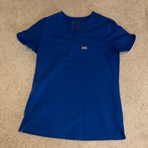 Royal blue xxs figs scrub top.